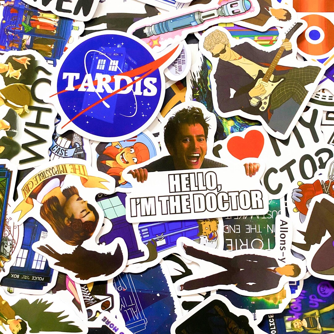 Time Cartoon Sticker 50PCS Fun Cartoons Stickers Pack, Space Adventure Stickers, Time Travel ...
