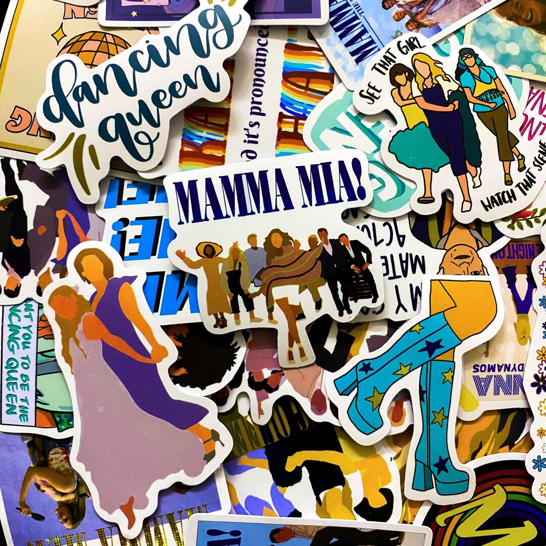 Pantomime Stickers 50PCS Musical Films Stickers, Dance Stickers, Glam Party Stickers ...