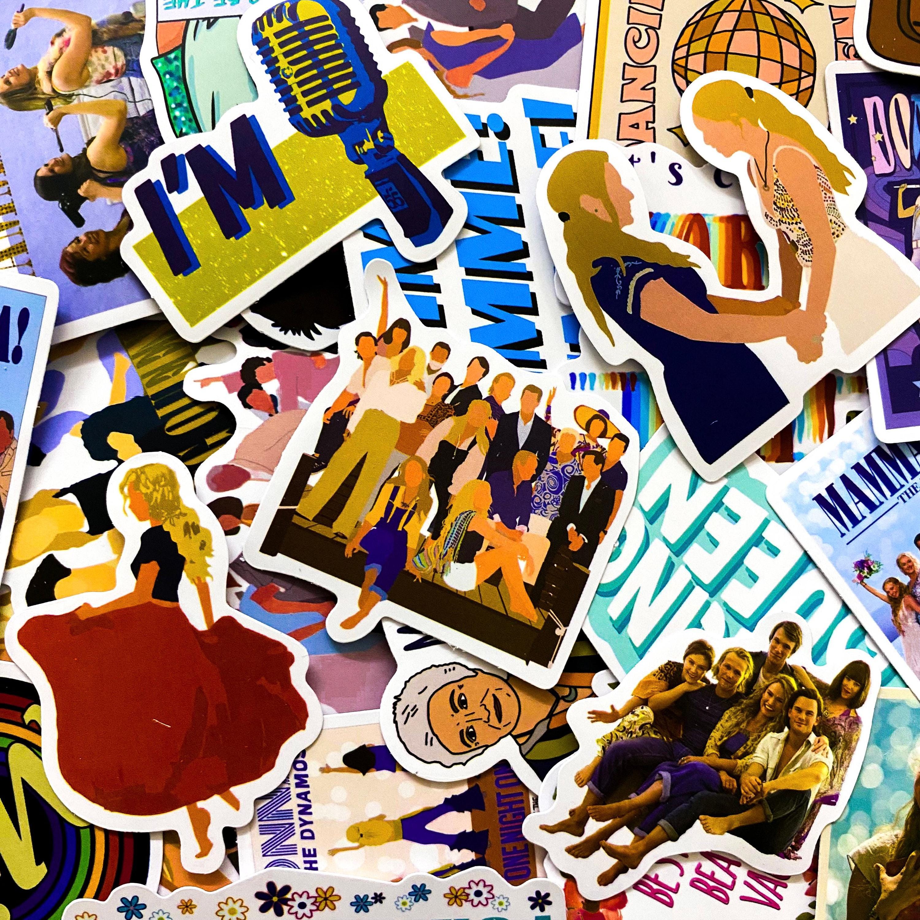 Pantomime Stickers 50PCS Musical Films Stickers, Dance Stickers, Glam Party Stickers ...