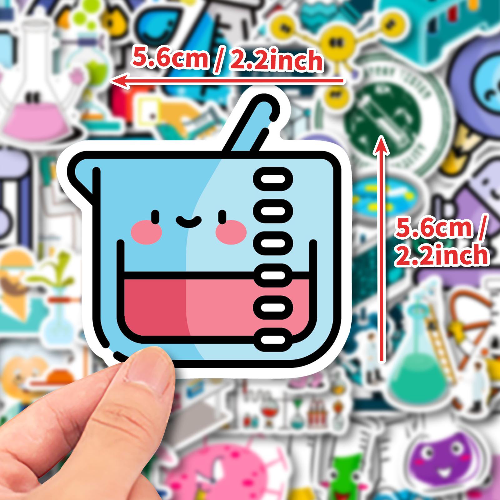 50PCS Science Lab Sticker Pack, Science Stickers, Doctor Stickers ...