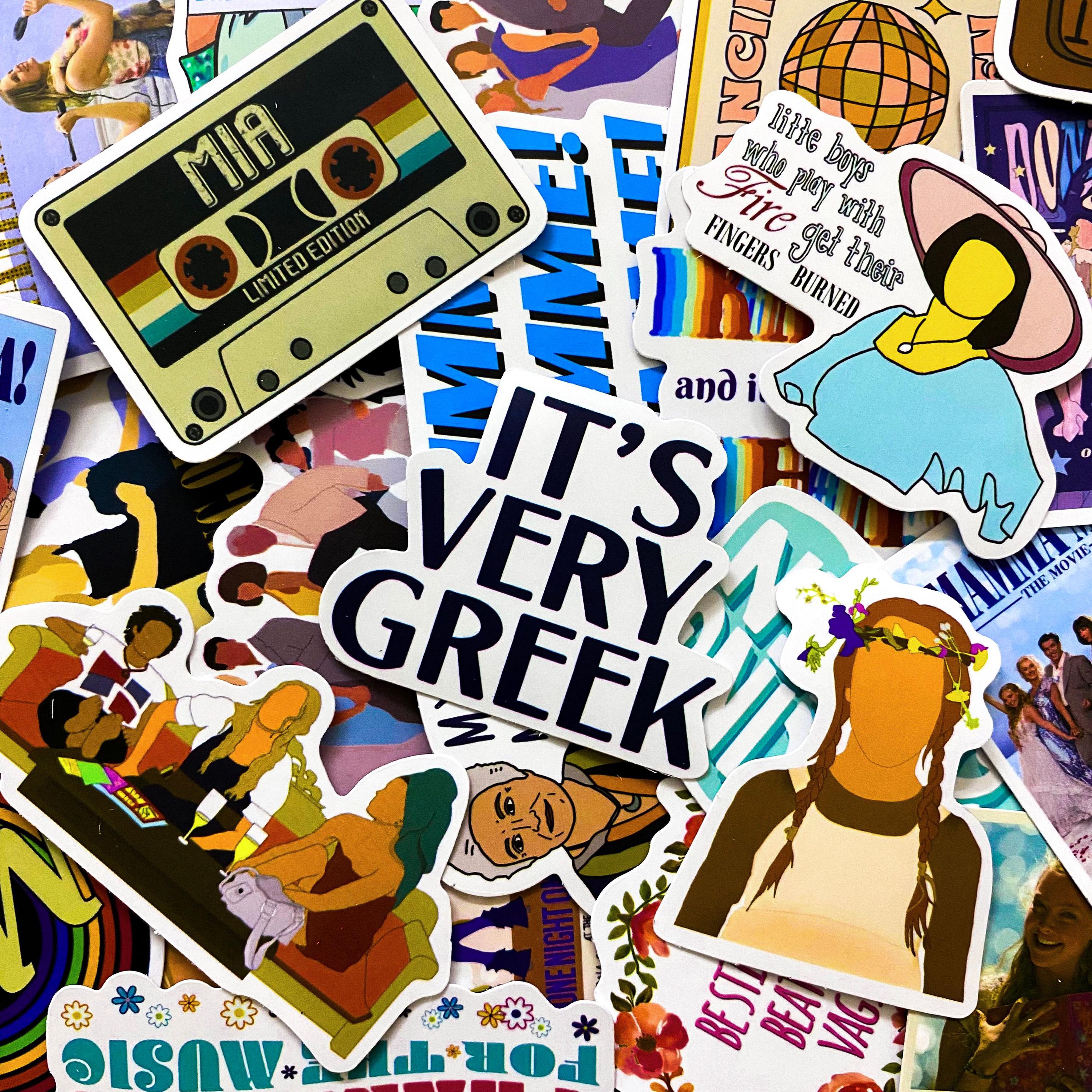 Pantomime Stickers 50PCS Musical Films Stickers, Dance Stickers, Glam Party Stickers ...