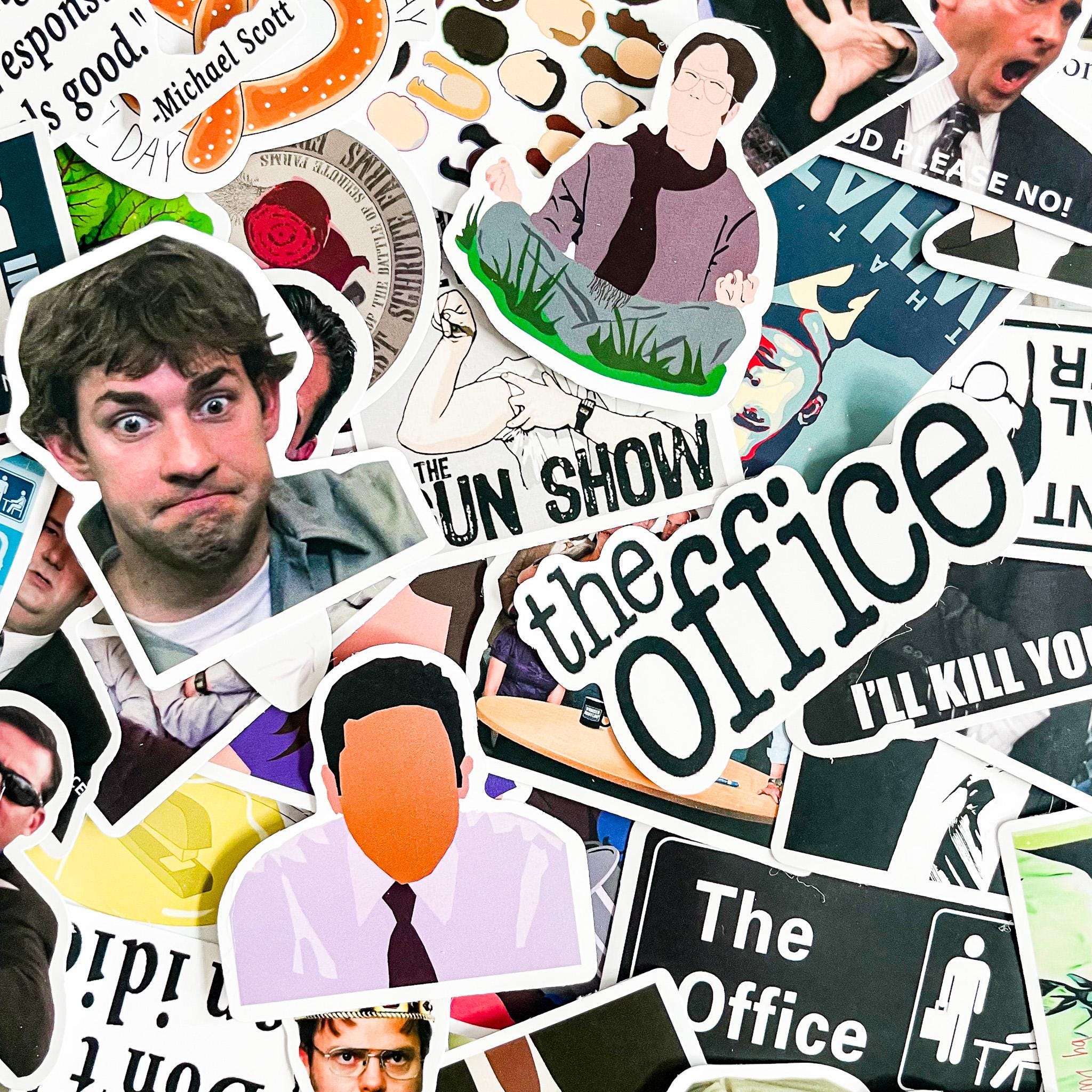 50PCS Comedy Series Meme Sticker Pack, Retro Collage Sticker, Office ...