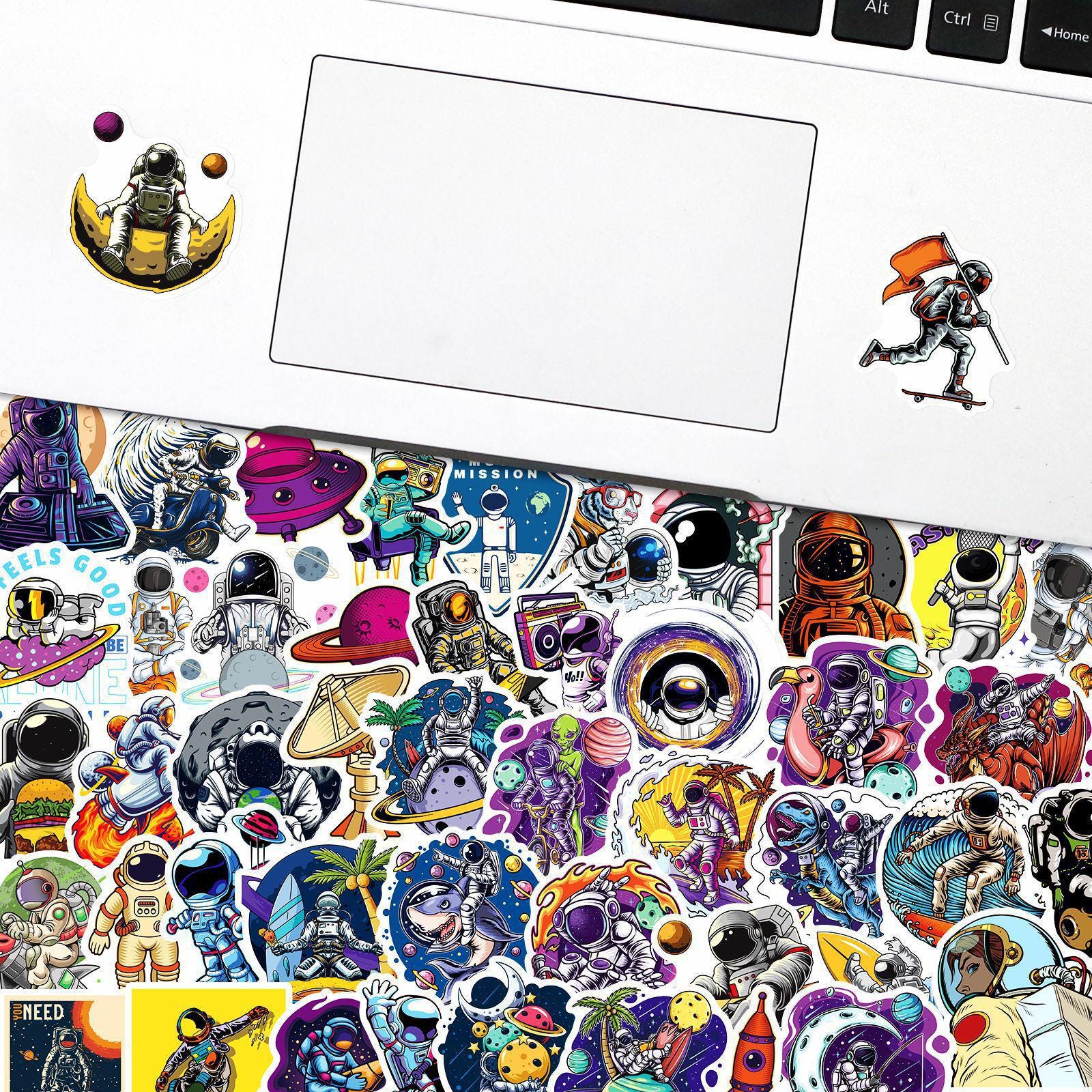 50PCS Space Astronaut Sticker Pack, Galaxy Stickers, Outer Space ...