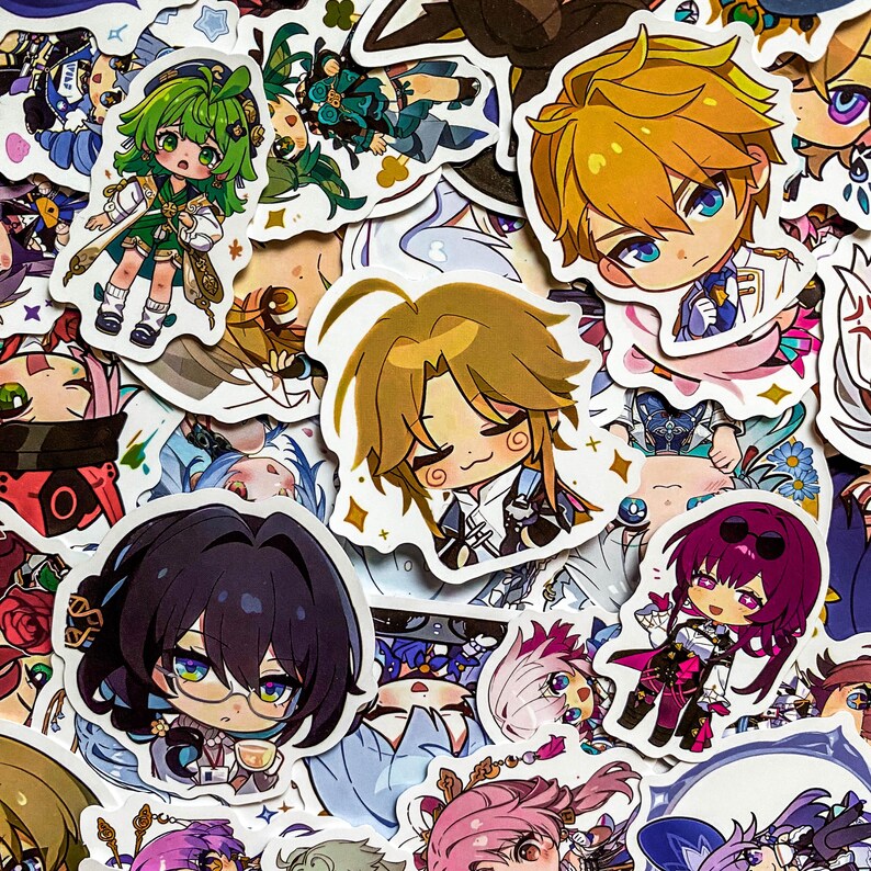 50PCS Comic Book Characters Sticker Pack, Fantasy Game Art Sticker ...