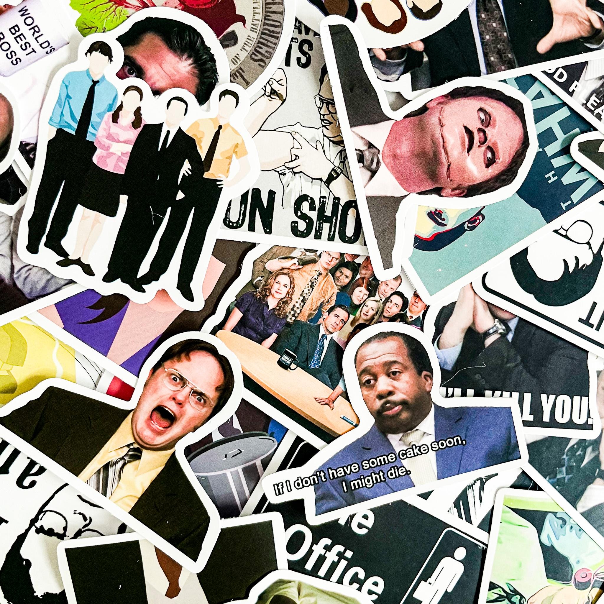 50PCS Comedy Series Meme Sticker Pack, Retro Collage Sticker, Office ...