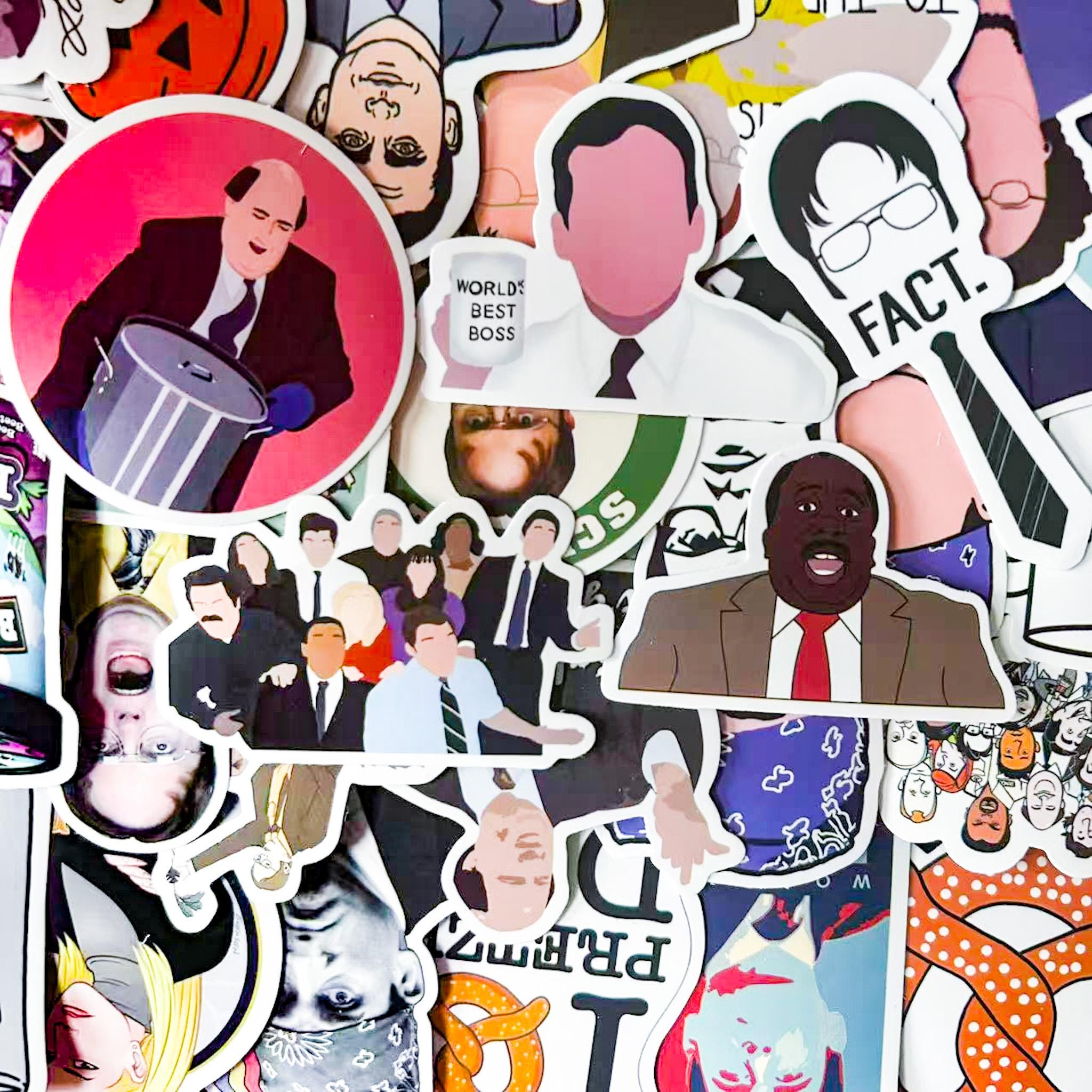 50PCS Classic TV Series Stickers Pack, Retro Character Stickers, Meme ...