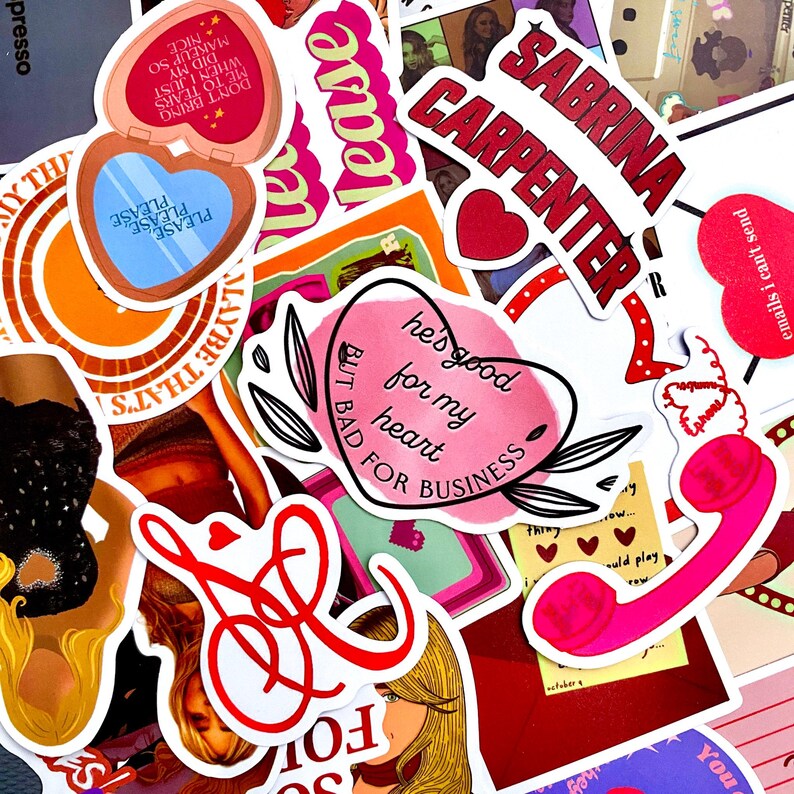 50PCS Singer Graffiti Stickers, Cartoon Girl Stickers, Coquette Glam ...
