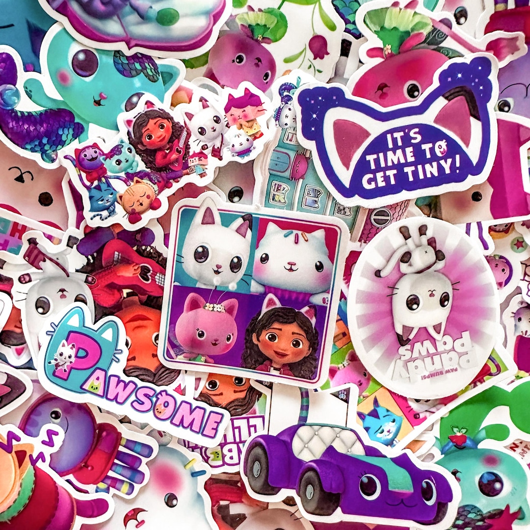 50PCS Kawaii Stickers Pack, Cute Cat Stickers, Waterproof Stickers ...