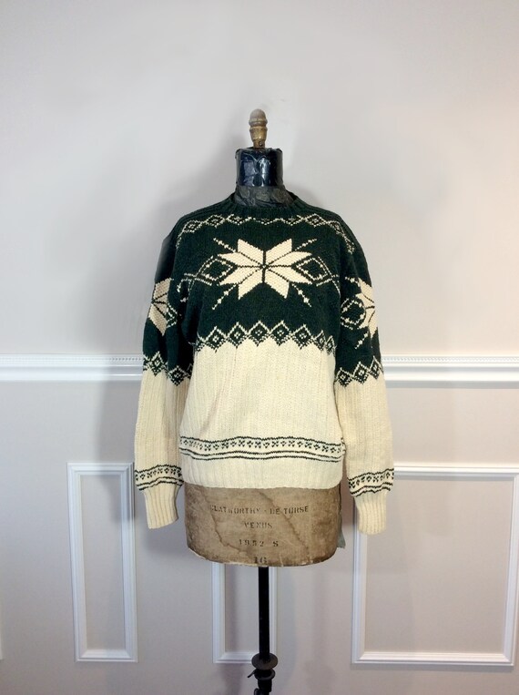 dark green polo sweater