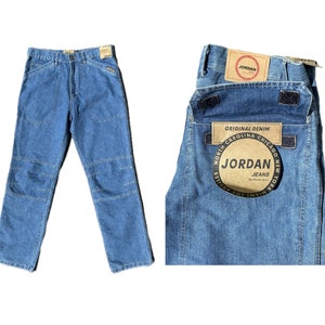 パンツ nike Air jordan vintage denim pants 90s Vintage Air Jordan Nike Jumpan Denim Jean Pants Baggy 42W x