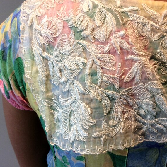 Lace Collar Vintage Floral Dress