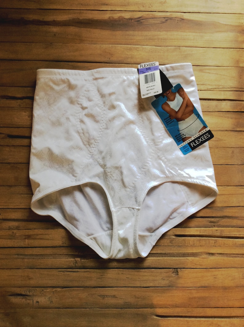 Vintage High Waist Spandex White Panties Pantie Girde | Etsy