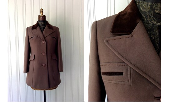 vintage Brown Jacket 80s Riding Hunting Blazer Equ