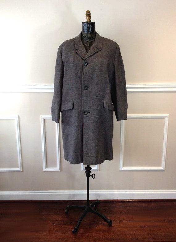 vintage 60s late 50s Plaid Coat Croydon Zephyr Ch… - image 2