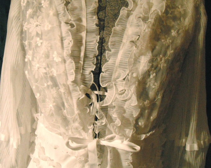 Vintage White Bridal Peignoir Wedding Night Set by Biancherie - Etsy