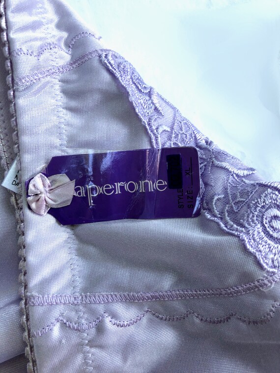 80s DEADSTOCK Panties L/XL Pale Lavender Purple U… - image 7