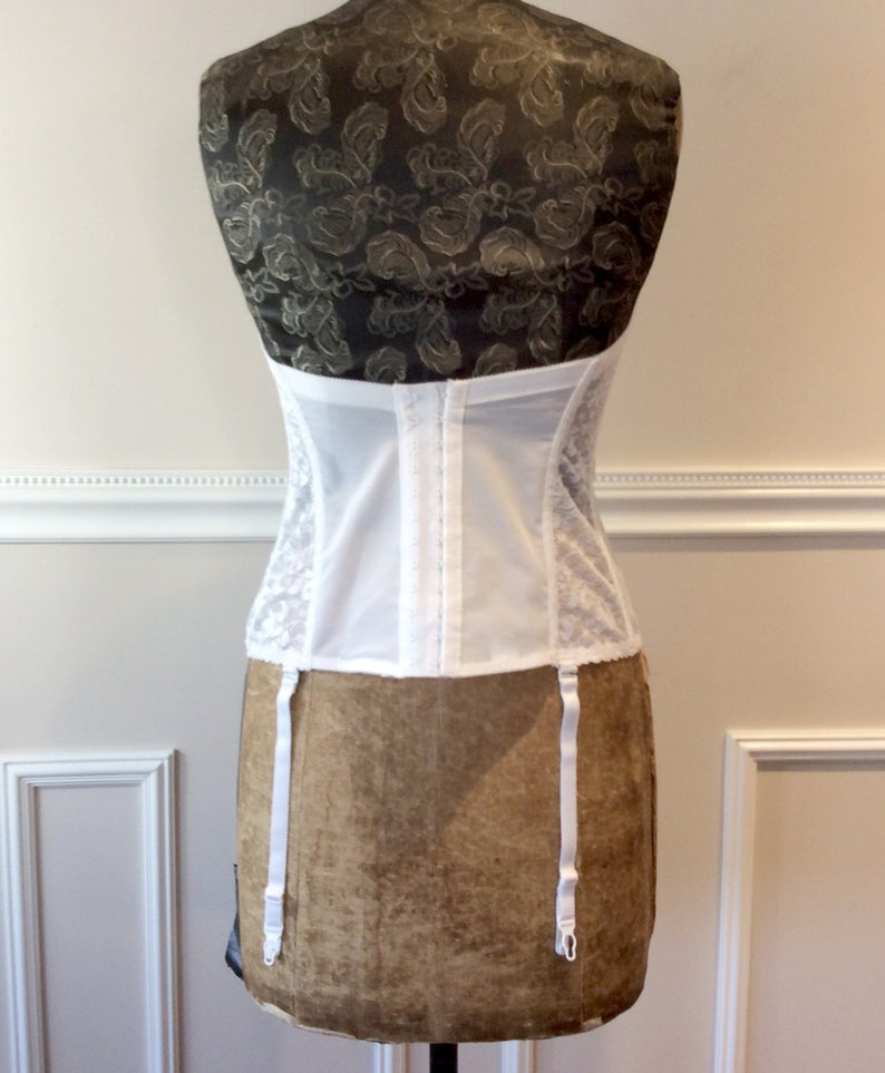 white lace bustier corset
