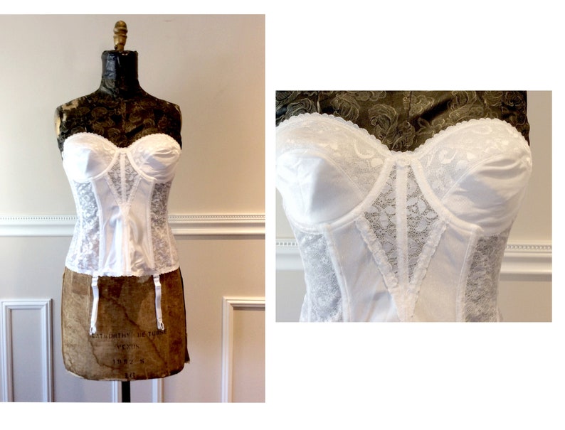 white lace bustier corset