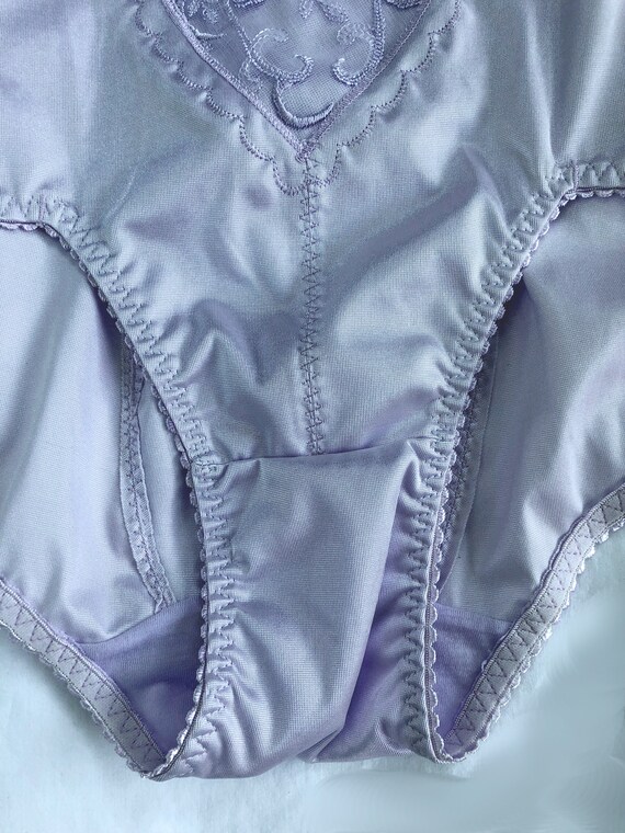 80s DEADSTOCK Panties L/XL Pale Lavender Purple U… - image 5