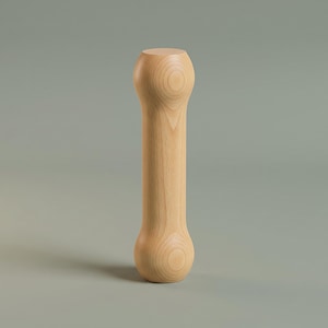 Bone Wood Furniture Legs - Solid Beech Slim Dumbbell Peg Turned Stool Bench and Side Table Legs