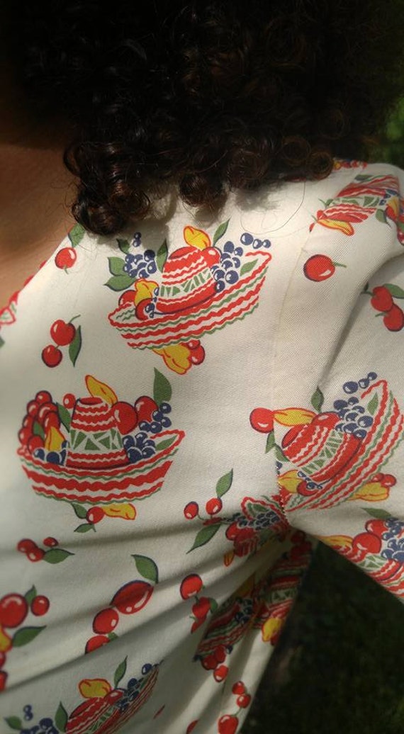 Fun 80's Mexican Hat and Fruit Themed Novelty Dres