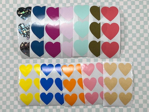 Medium and Large Heart Stickers Variety Pack Scrapbooking Embellishment 