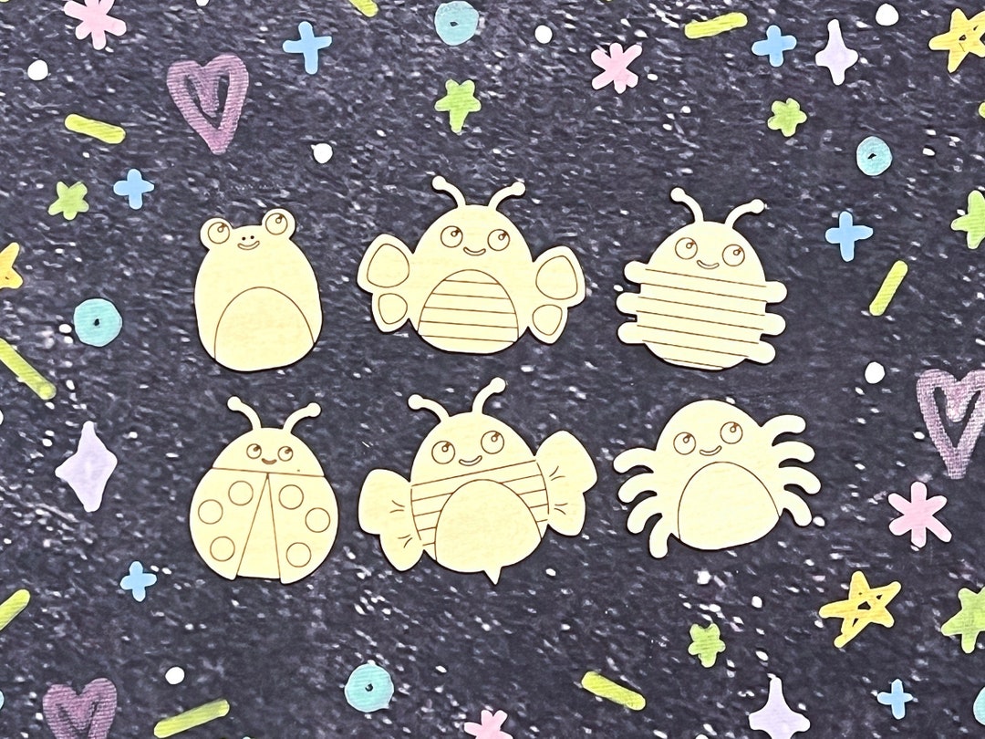 Squishy Friends Bugs and Critters Wood Veneer Scrapbooking ...