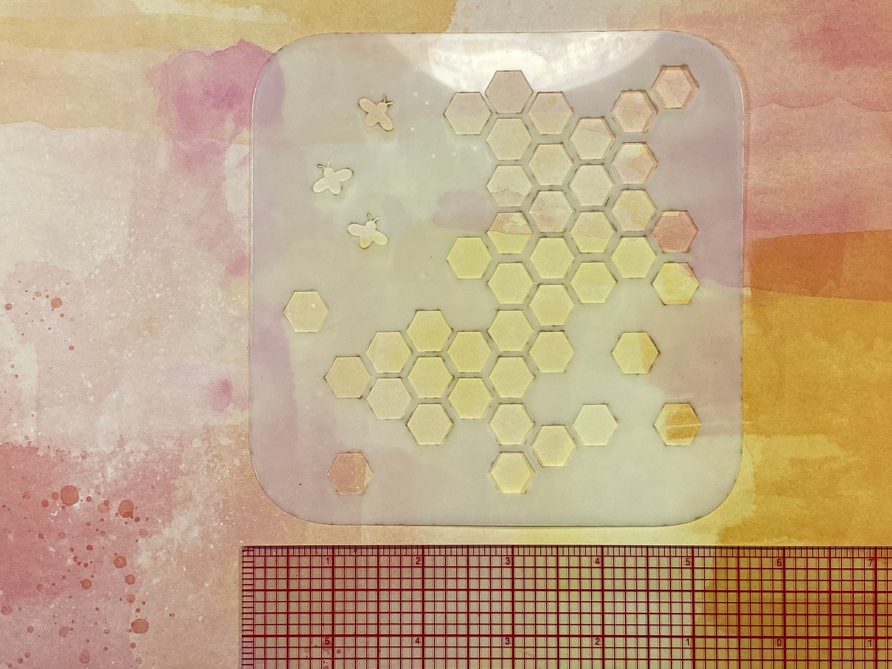 Honeycomb Stencil - Sticky Stencil - CANDE SHOP