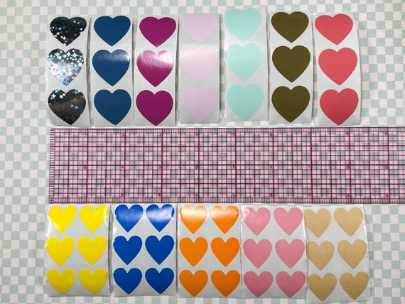 Medium and Large Heart Stickers Variety Pack Scrapbooking Embellishment 