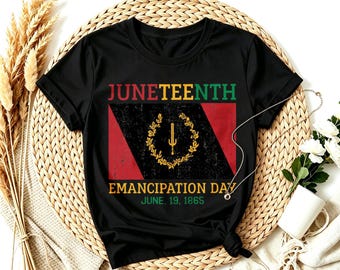 Juneteenth Emancipation Day 1865 T-shirt Black Freedom 1865 Commemorative Shirt, Black History Celebration T-shirt