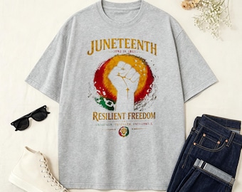 Vintage Juneteenth Freedom 1865 T-Shirt, Black Liberation Heritage Holiday Tee, African American Shirt, Black Mont Gift