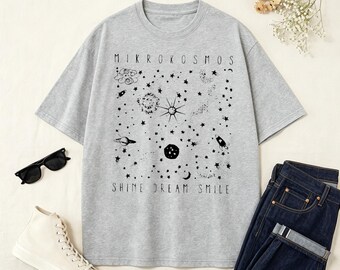 Mikrokosmos Starry Sky T-shirt, Mikrokosmos Doodle Tee, K-pop Lyric Shirt, Starry Graphic Tee, K-pop Gift
