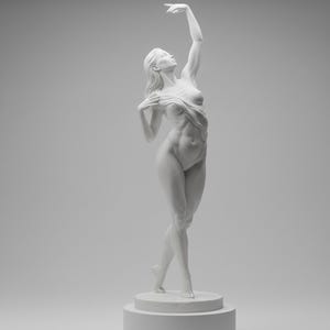 Anmutige Tänzer Statue STL | 3D Druckbare weibliche Figur (Digitaler Download)