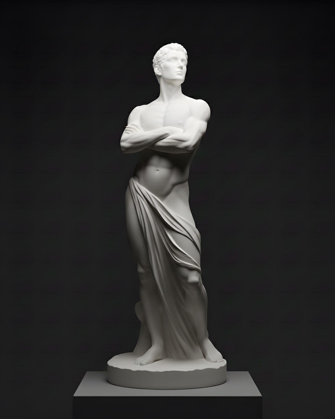 Muscular Male Statue STL File, Classical Roman Sculpture, 3D Print ...