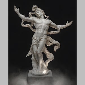 STL-bestand Apollo-sculptuur, meerarmig neoklassiek standbeeld 3D-print (digitale download)