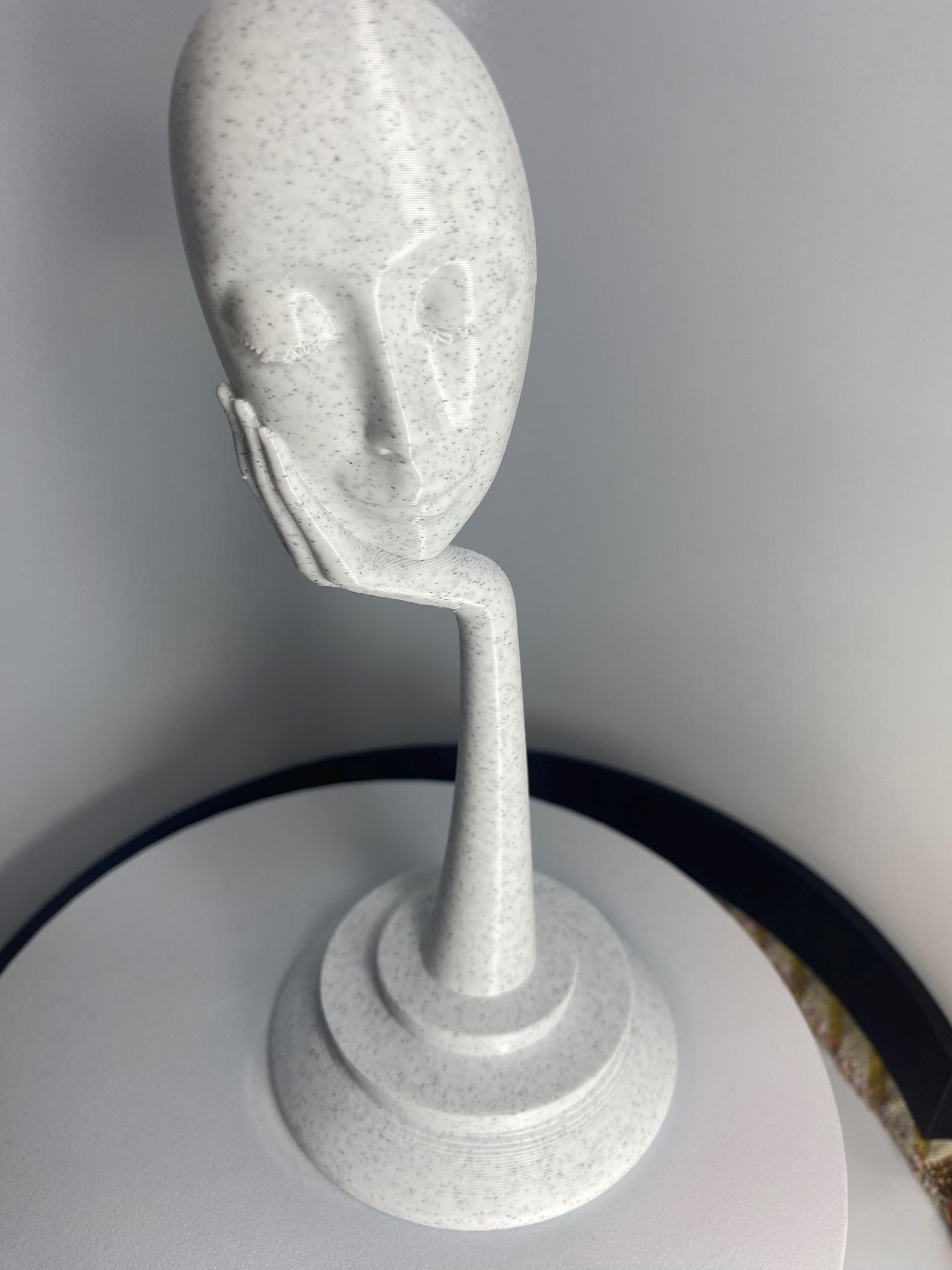 Abstract Face Sculpture STL File | Modern Minimalist Bust Statue ...