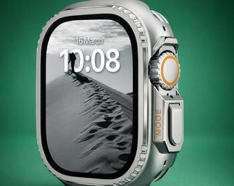 Funda protectora de metal para Apple Watch, ultrainspirada, marco a prueba de golpes