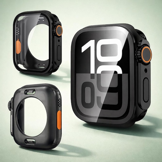 Ultra Hard Apple Watch Case with Screen Protector | Full Protection 40-46mm