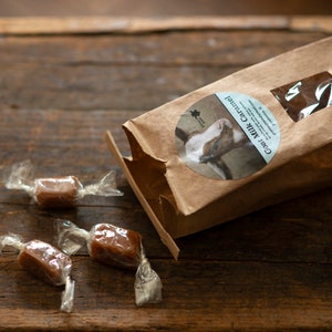 Goat Milk Caramels made with farm fresh goat milk from our goats that graze on chemical free pastures