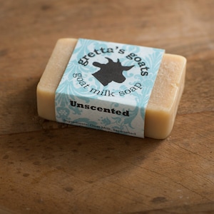 Organic Hand Milked Unscented Goat Milk Soap from Happy and Healthy Goats that graze on Organically Managed Pasture
