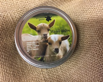 Lemongrass Hand Salve made with farmstead beeswax and organic oils