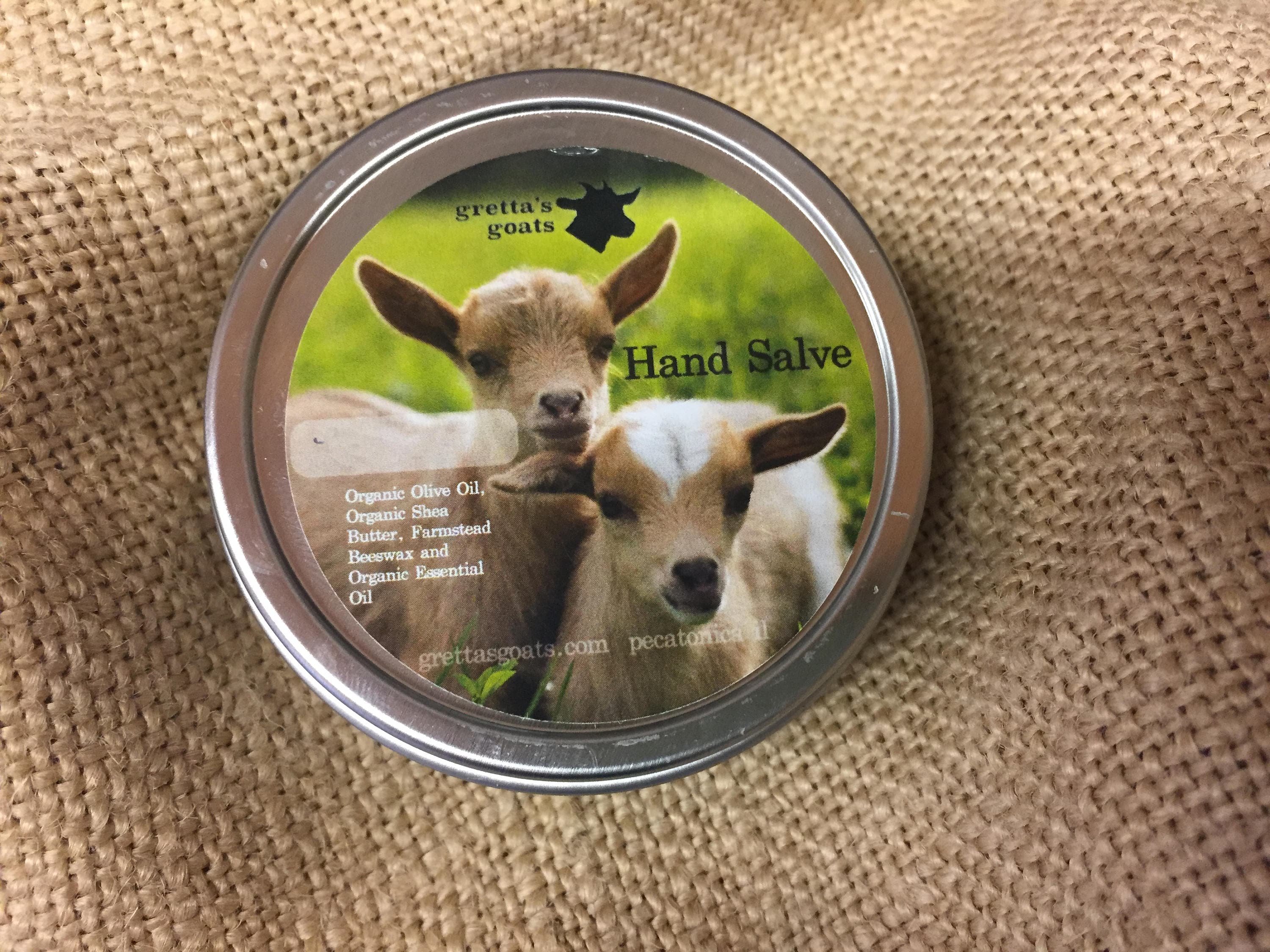 Lemongrass Hand Salve made with farmstead beeswax and organic oils