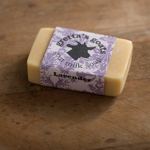 Organic Lavender Goat Milk Soap from Hand Milked Goats that Graze on Organically Managed Pasture