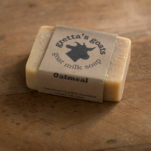 Organic Oatmeal Goat Milk Soap from Hand Milked Goats that Graze on Organically Managed Pasture