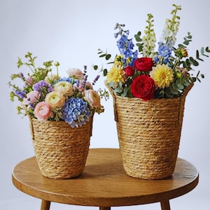 Rottingkorg Miljövänlig hög vävd förvaringsbehållare, mångsidig