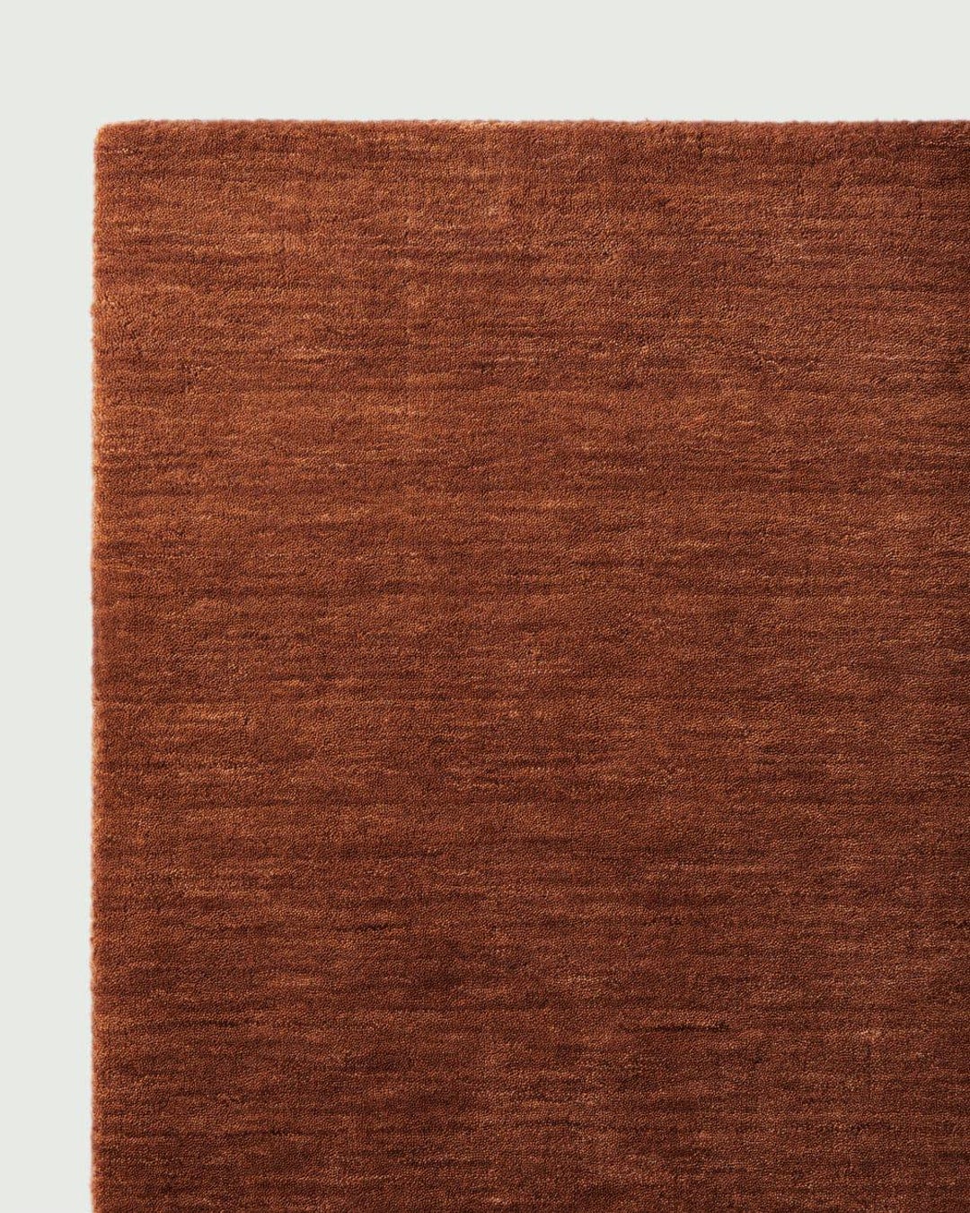 Handmade Rust Shag Rug, Plush Terracotta Brown Area Carpet, Modern ...