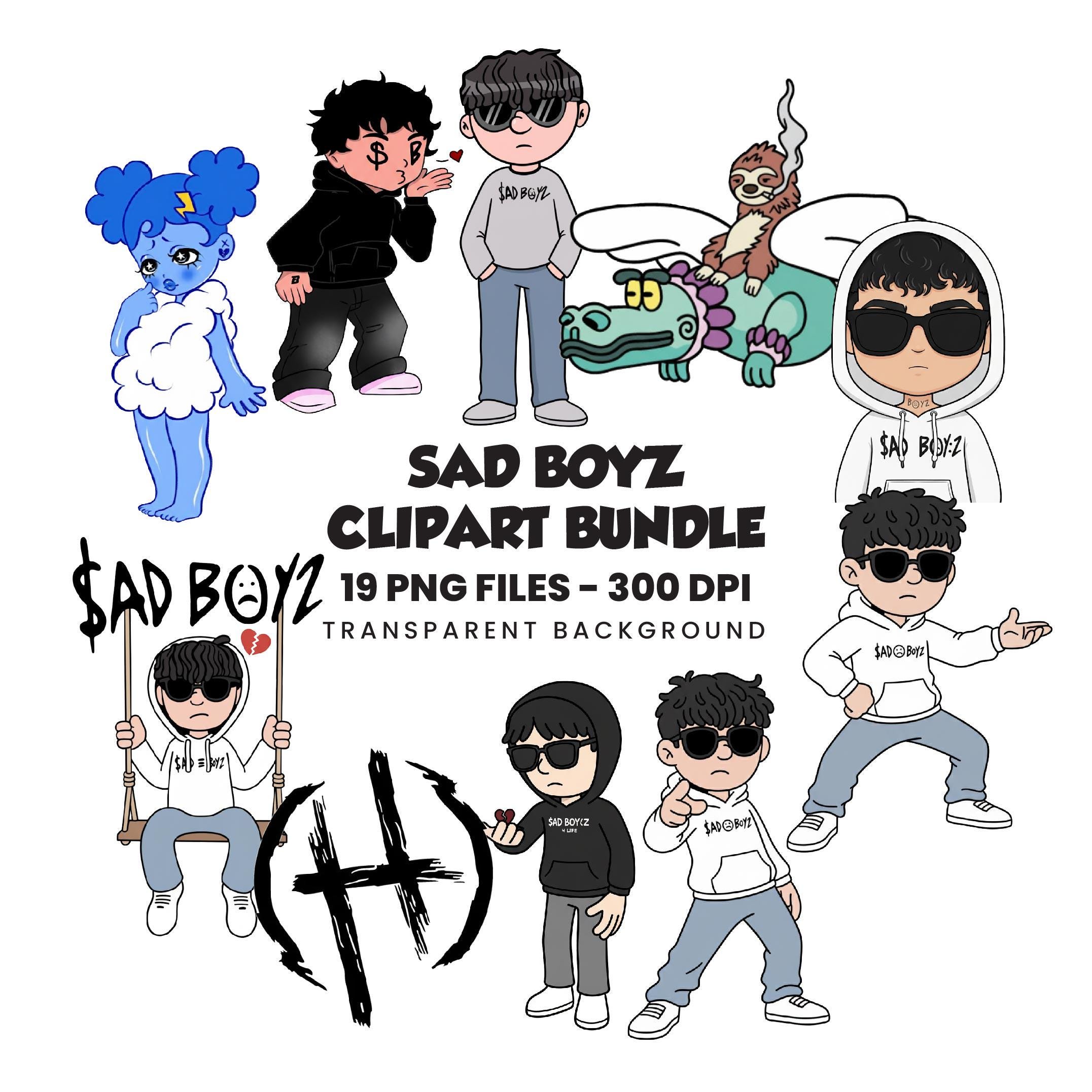 Sad Emo Kid Cartoon