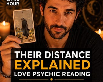 Love Psychic Reading, Psychic Reading | Same Hour Reading, Love Reading, Tarot Love Reading, Their Distance Explained