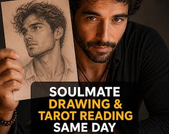 Soulmate Drawing & Tarot Reading Same Hour | Psychic Sketch of Future Spouse | Twin Flame Love Reading | Artistic Psychic