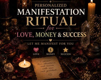 Personalized Manifestation Ritual for Love, Money & Success, Let Me Manifest for You | Energy Work, Healing, Abundance Focus